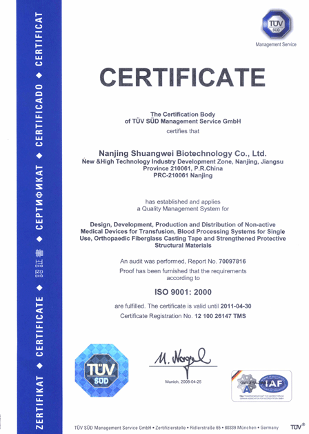 ISO9001 Certification-2008